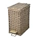 Elite Home Fashions Woven Sea-Grass Step-Open Wastebasket