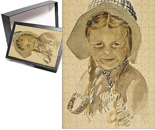Photo Jigsaw Puzzle of Girl in bonnet