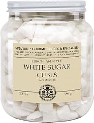 India Tree White European-Style Sugar Cubes, 2.2 lb. Jars (Pack of 2)