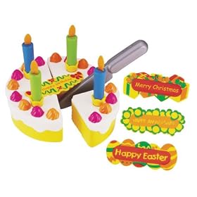 Children's Colorful Birthday Party Cake Play Set by 