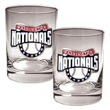 Washington Nationals MLB 2pc Rocks Glass Set - Primary Logo