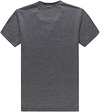 TLXC Summer Men British Style Casual Solid Short Sleeve V Neck T-Shirts