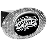 NBA San Antonio Spurs Metal Diamond Plate Trailer Hitch Cover