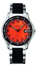 Police 'Proton' Gents Orange Dial With Black Link And Stainless Steel Bracelet Watch
