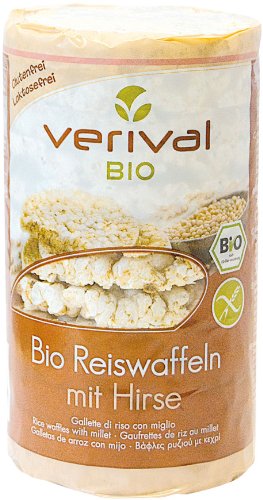 Verival Reiswaffeln mit Hirse - Bio, 12er Pack (12 x 100 g Packung) - Bio