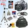 Canon EOS Digital Rebel XTi Digital SLR Camera (Silver) with EF-S 18-55mm f/3.5-5.6 Zoom Lens + 8GB Deluxe Accessory Kit