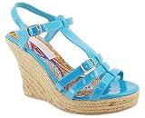 Strappy Patent Espadrille Wedge