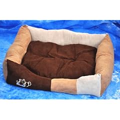 Luxus Hundebett / Hundekissen - Gr.L- 78x63 cm - Wildlederoptik - 3 Farben - 30213
