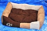 Luxus Hundebett / Hundekissen - Gr.XL - 92 x 70 cm - Wildlederoptik - 3 Farben - 30214