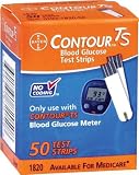 Bayer Contour TS Blood Glucose Test Strips 50 Count