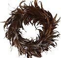 Feather Wreath - Cinnamon - 21"