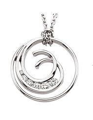 14K White Gold Diamond Journey Pendant with Chain - 0.33 Ct. -- LIFETIME WARRANTY