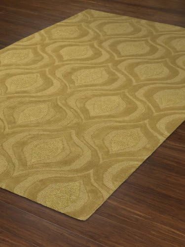 Modern Designer Area Rug 8-Feet by 10-Feet Lime Wool Carpet