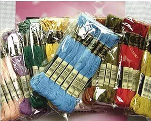 New 1lot= 50 Pieces Cross Stitch Embroidery Thread Floss Cotton Thread Similar DMC 8 Meter Long 6 Strands