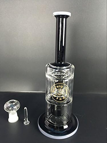 White Base Stand Glass Rig