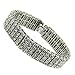 Silver Plated 15mm 4 Row Pharoah Bling Bracelet title=