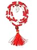 Hanuman Yoga Healing Mala Rudraksha Japamala Coral Crystal Moti Bead Prayer Mala