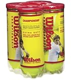 Wilson Championship Extra Duty Tennis Ball (4-Pack), Yellow