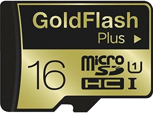 GoldFlash Plus 16GB Class 10 MicroSDHC Memory Card Up To 45MB/s TLC Type UHS-1 (U1) [Made in Korea]