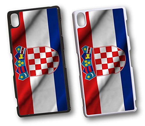 Sony Xperia Kroatien Hrvatska 2 Hard Tasche Hülle Case Cover Schutz Handy Xperia Z5 Compact Weiss