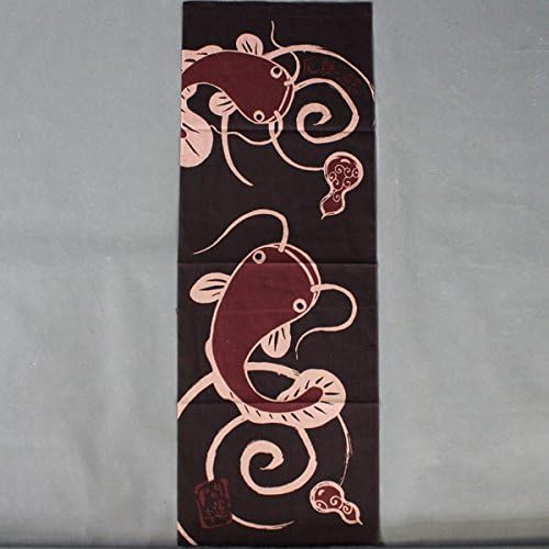 Japanese traditional towel TENUGUI HAPPY Catfish FISH NEW COTTON MADE IN JAPAN