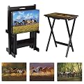 Running Free TV Tray Set with Stand