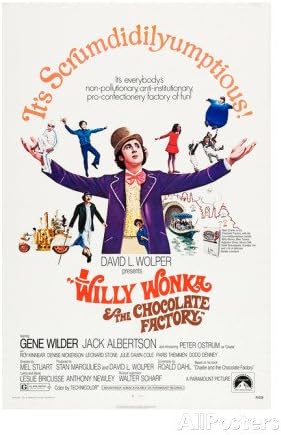 Willy Wonka And The Chocolate Factory Custom Wallpaper Classic Bedroom Setting Painting Print Poster Wall Sticker 20 X 30 Inch