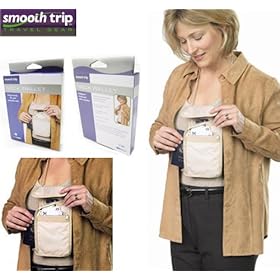  Travel Neck Wallet Ivory Safe Keep Money ID Passport !!