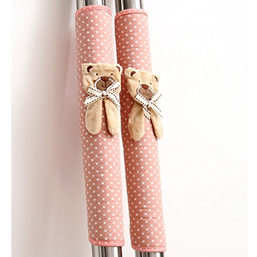 Youngerbaby Refrigerator Handle Covers, Kitchen Appliances Handle Covers, Door Handle Covers, One Pair(two Pieces) (Bear Pink)