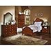 Cottage Collection Youth Panel Bed Bedroom Set in Cherry Size: Twin