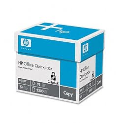 HP Office Quickpack Paper, 92 Brightness, 8.5 x 11 Inches, 2500 Sheets (11210-3)