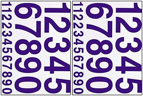 2x Number 0-9 "Blue" Sticker Sheets