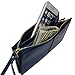 befen Women's Genuine Leather Wristlet Clutch Cell Phone Wallet, Multi Card Organizer Wallet Purse (Gemstone Blue)