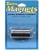 Darice 8 Piece Round Ceramic Magnets
