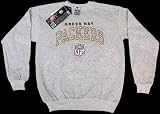 Youth Large 14-16 NFL Green Bay Packers Gray Crew Neck Sweatshirt