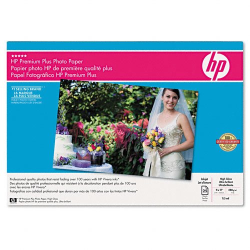 HP Premium Plus Photo Paper - high gloss (25 sheets - 11 x 17-inch)