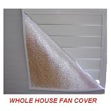 Battic Door Whole House Attic Fan Cover, Medium size 4 x 4 ft. See other listings for Small (3 x 4 ft) and Large (5 x 4 ft)