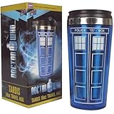 Bif Bang Pow! "Doctor Who TARDIS" Travel Mug, 16 oz, Blue