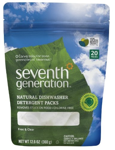 Seventh Generation Natural Dishwasher Detergent Pacs, Free & Clear