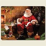 Placemats ~ Santa Claus Treats ~ set of 4 corkboard 11.5 x 15 inch placemats ~ code 194