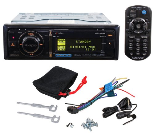 Brand New Kenwood KDC-X996 Single Din In-Dash CD Receiver with Built In Bluetooth/HD/Pandora and Front AUX Input