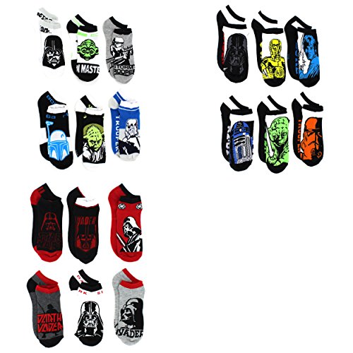 Star Wars Kids Teen Adult 6 pack Socks