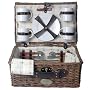 Picnic and Beyond The Sunrise Collection-B Red Willow Picnic Basket For 4