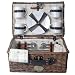 Picnic and Beyond The Sunrise Collection-B Red Willow Picnic Basket For 4