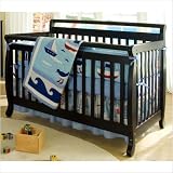 Emily 4-in-1 Convertible Crib in Ebony Black