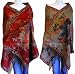 TripleLayer Jacquard Pashmina Shawl-DK.Red#DM