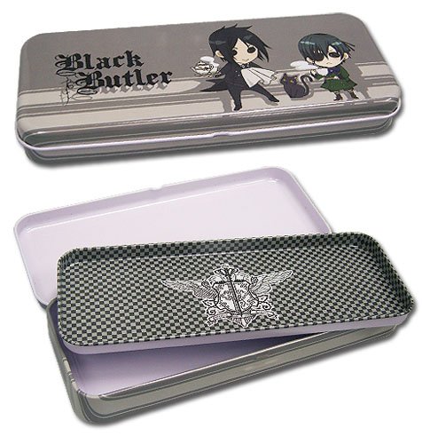 Black Butler Sebastian & Ciel Tin Pencil Case
Black Butler Sebastian & Ciel Tin Pencil Case