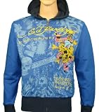 Ed Hardy Mens Face the Streets Platinum Hoodie Blue Size XL 51EqhNtlWJL. SL160 Ed Hardy Mens Face the Streets Platinum Hoodie Blue Size XL