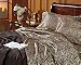 Scent Sation 100KCBCMLEOP Charmeuse Leopard Print King Sheet Set