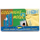 Goodnight Moon Board Book and Baby Socks by Margaret Wise Brown and Clement Hurd